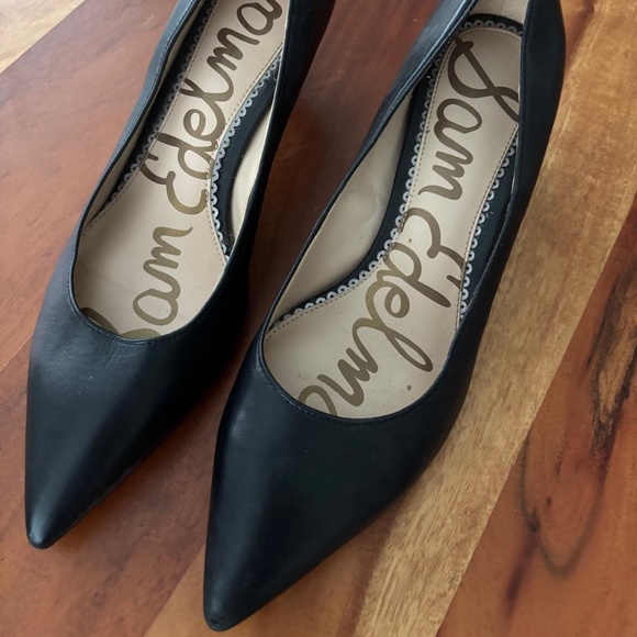 Sam Edelman Black Leather Heels (Size 7) - Picture 2 of 6